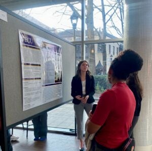 ECU students participated in poster presentations at the conference. 