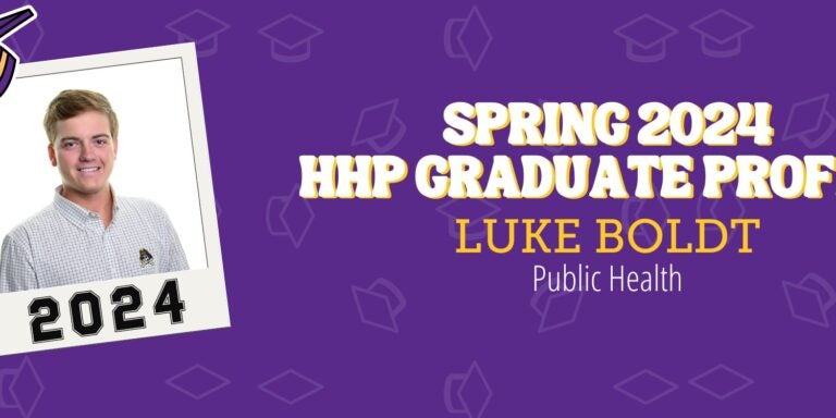 Decorative image, HHP Spring 2024 graduate profile.