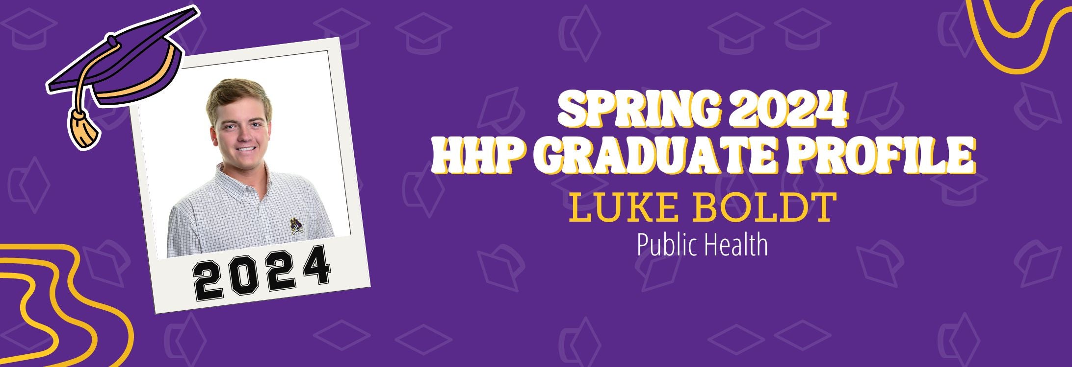 Decorative image, HHP Spring 2024 graduate profile.