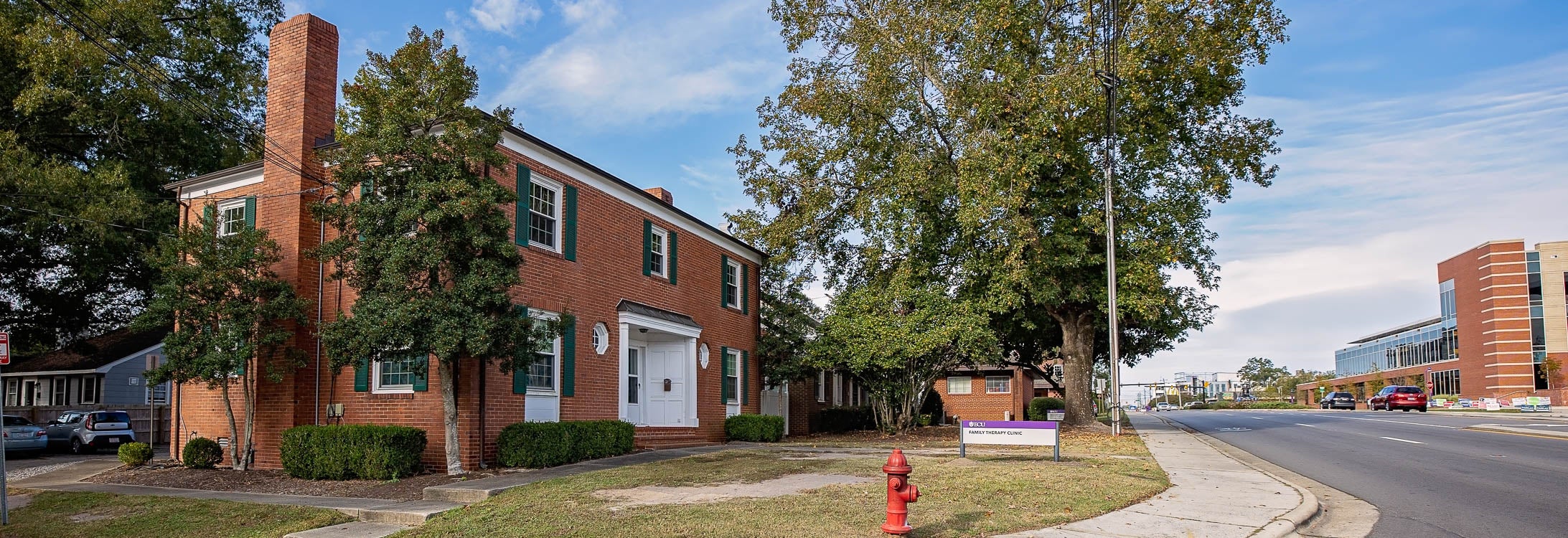 The ECU Family Therapy Clinic, located on 10th street. (ECU Photo by Cliff Hollis)