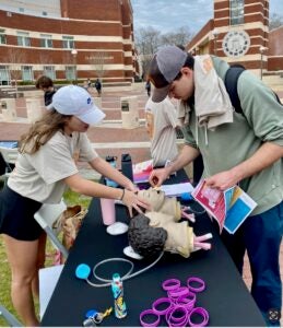 ECU safe spring break 2024 event was held outside the Main Campus Student Center and included representatives from Team Awareness Combatting Overdose. (Contributed photos)